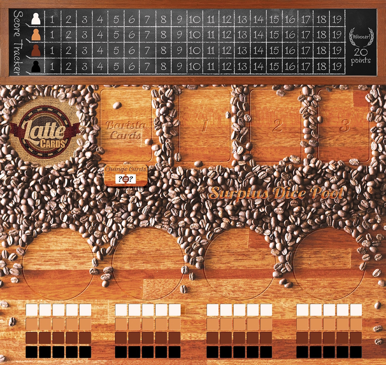 Latte Throwdown board game 2