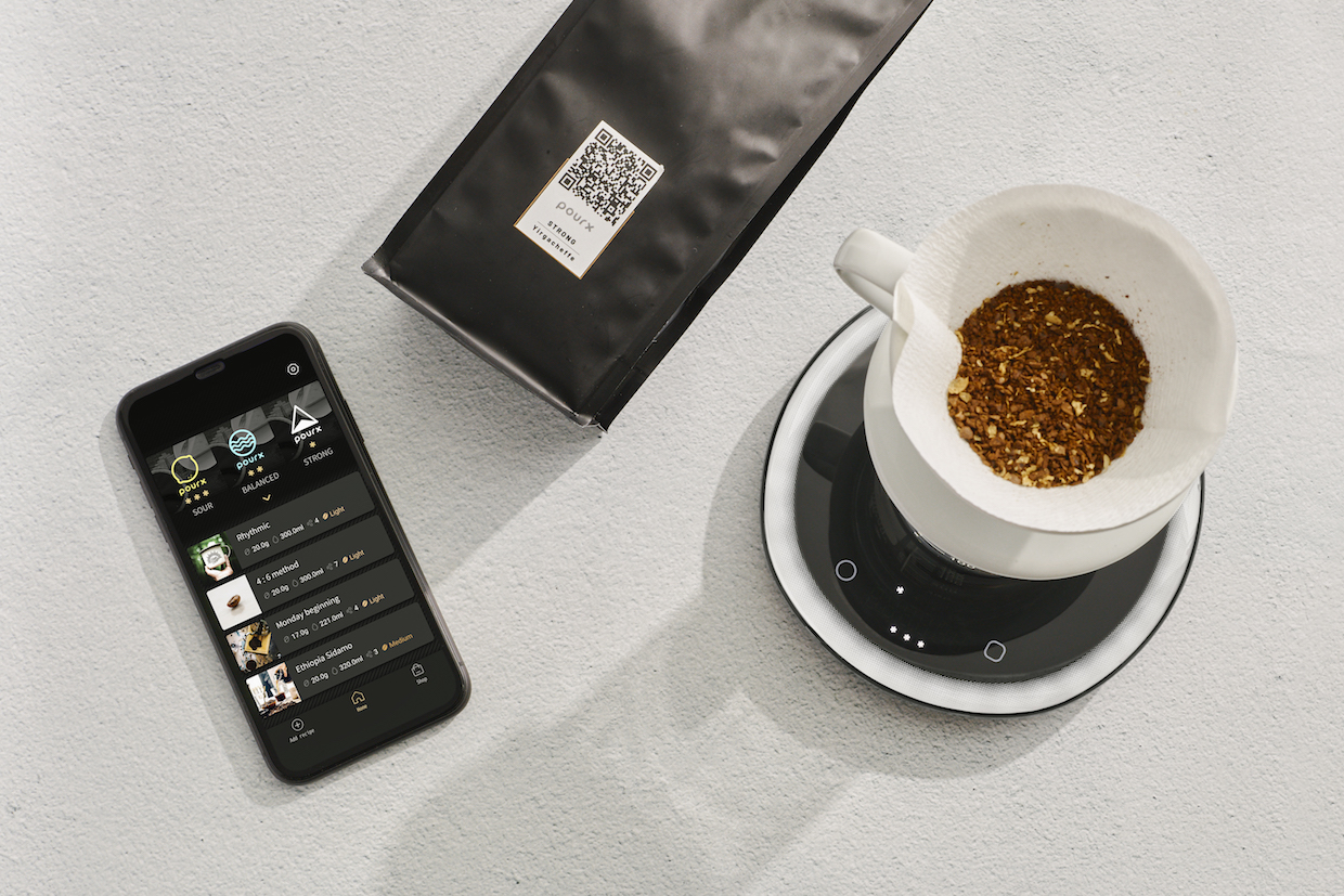 POURX OURA  The World's First Light-guided Coffee Scale by POURX —  Kickstarter