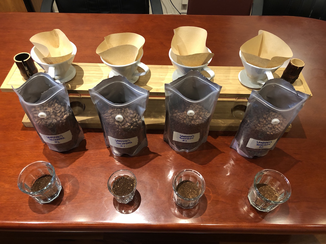 Coffee samples