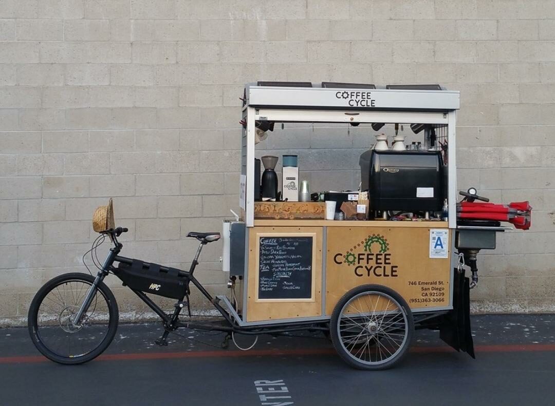 Bicycle coffee deals shop