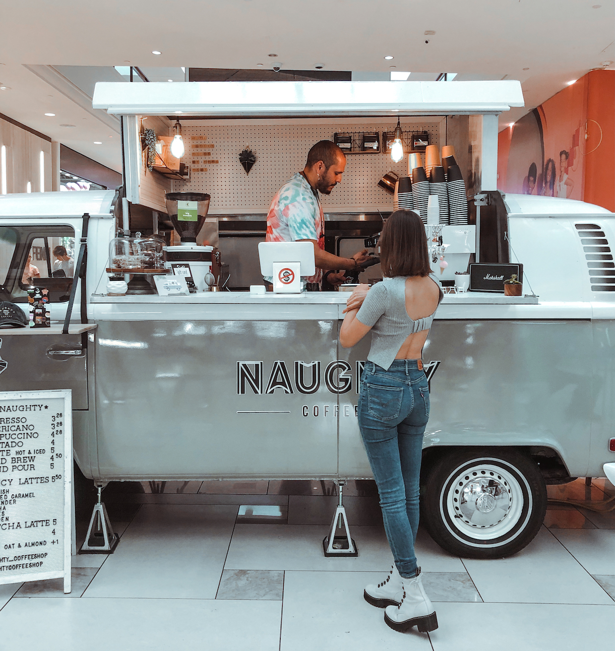 Defying the Norm Naughty Coffee Parks a Van Inside a Miami