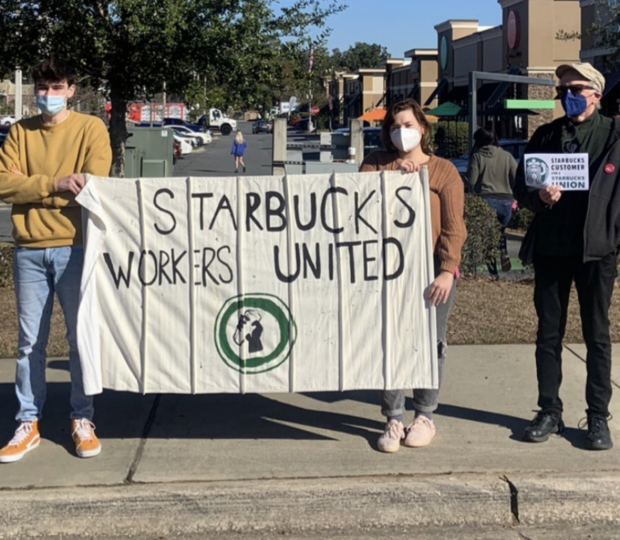 Starbucks_Workers_United_union_protest_Tallahassee