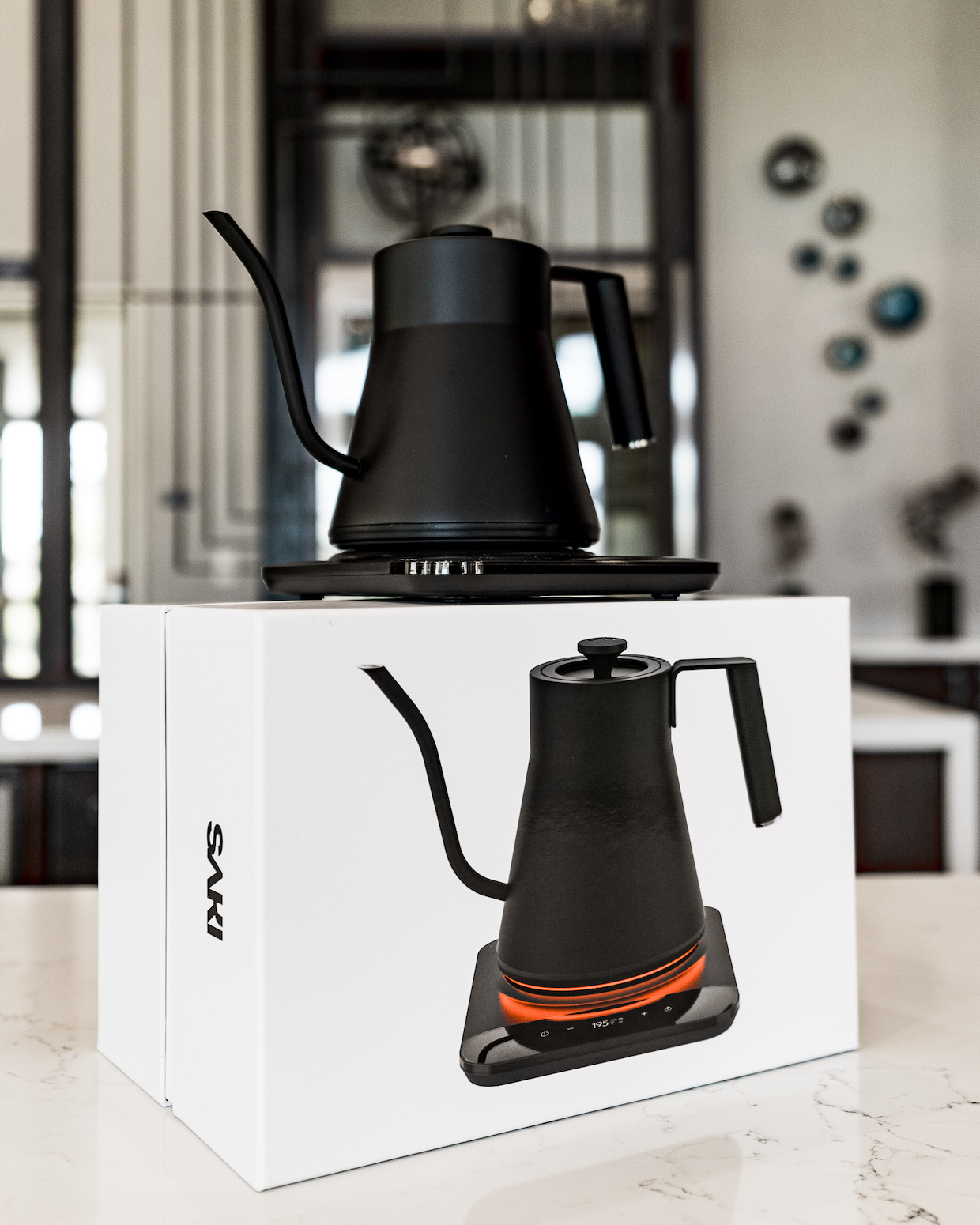 SAKI Baristan Electric Gooseneck Kettle with Precise Aruba