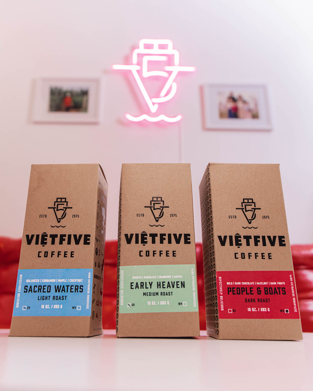 VietFive Coffee Chicago boxes