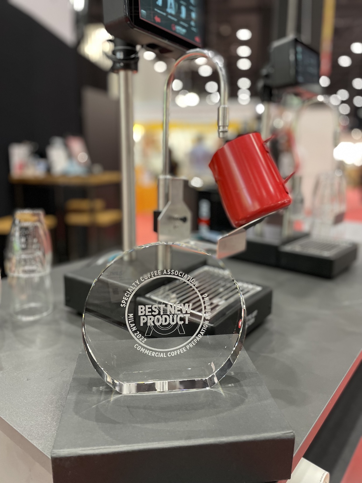 Photo of Award next to LAF BAR PRO