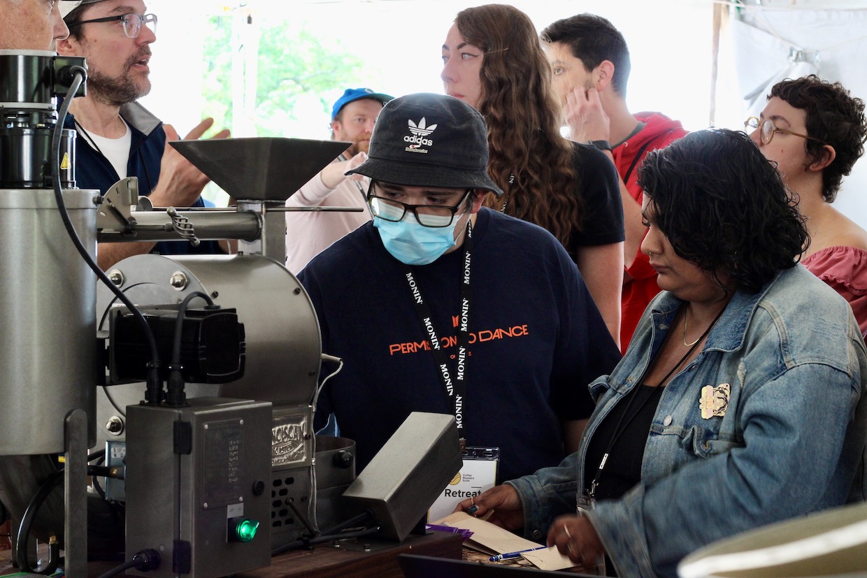 Coffee Roasters Guild Retreat 2022 sample roasting