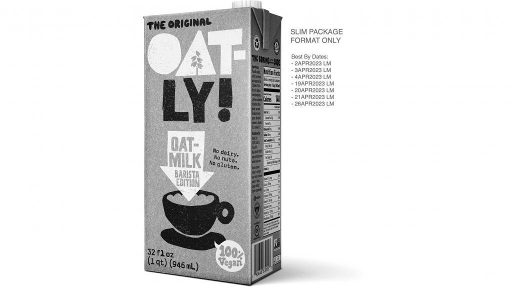 Oatly Oat-Milk Barista Edition 12ct 32 fl oz slim cartons