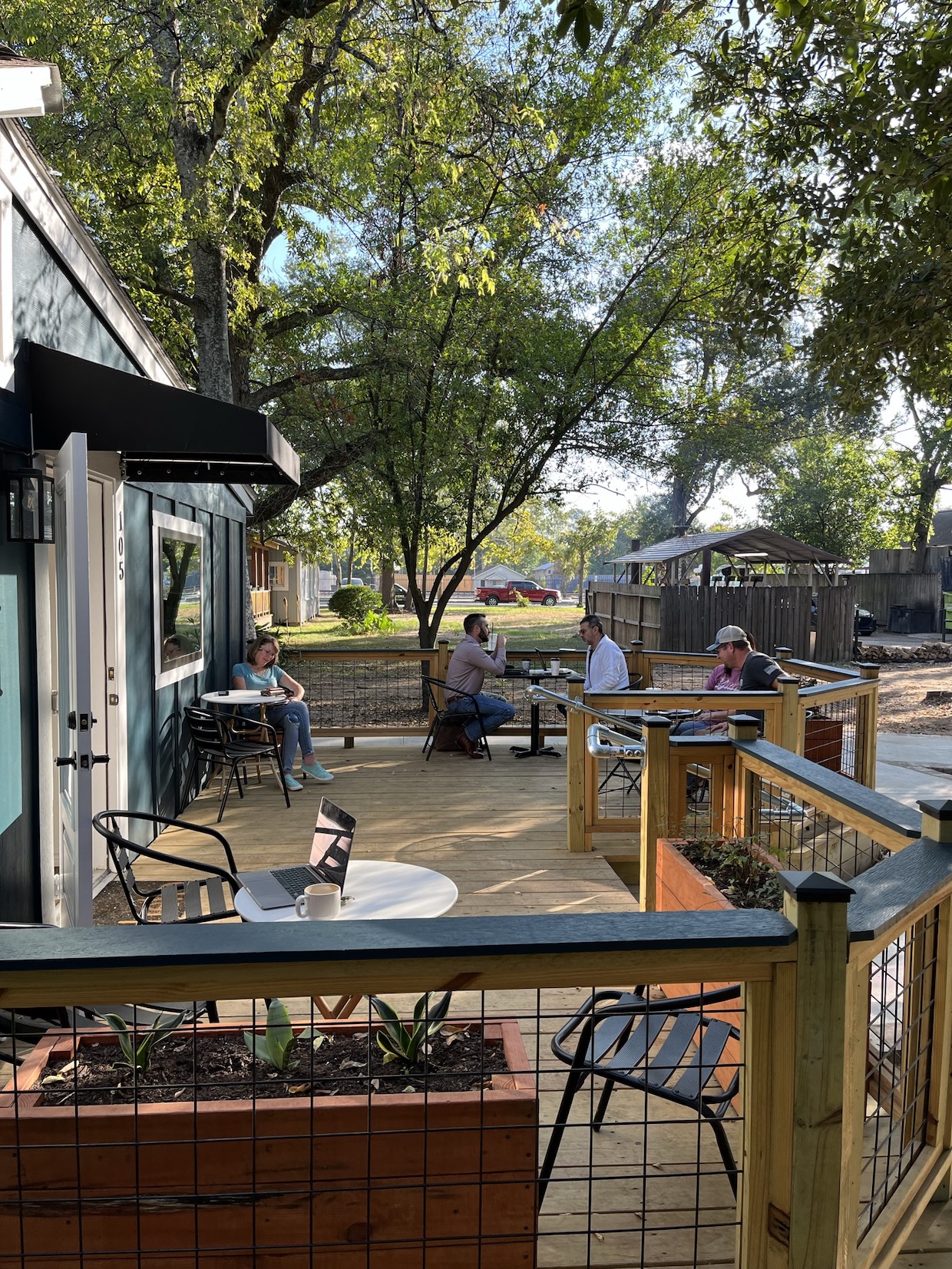 Honor Society Coffee Tomball patio