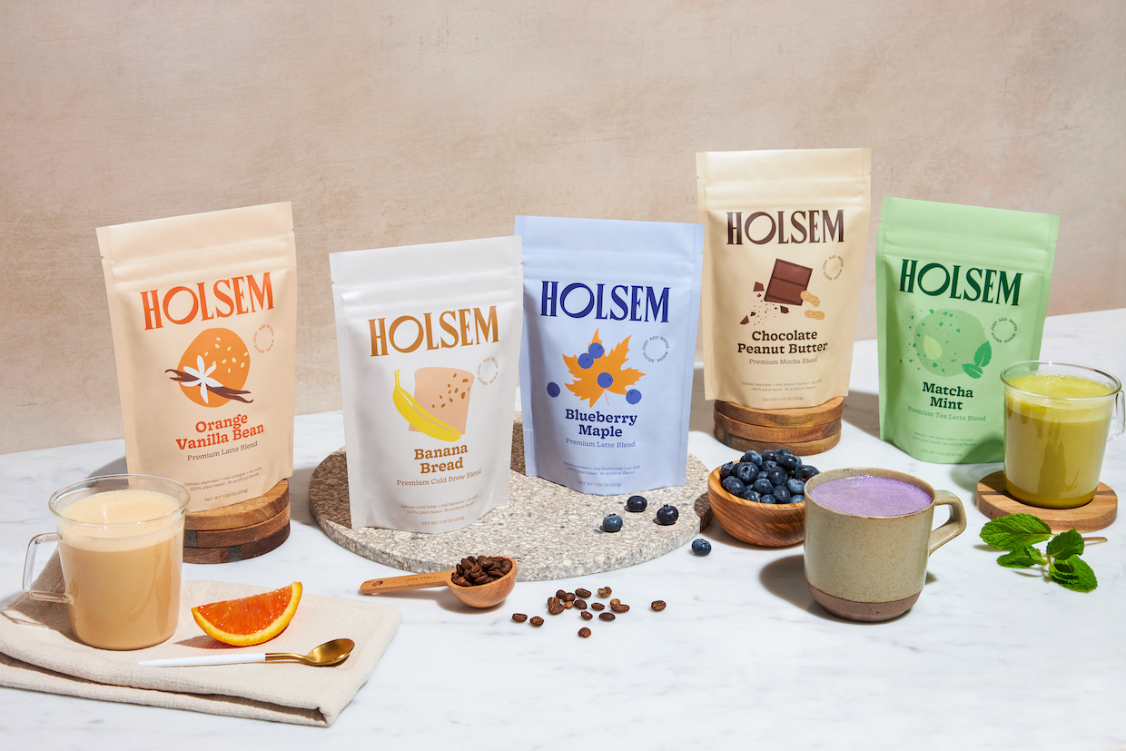 Holsem Coffee latte mixes.