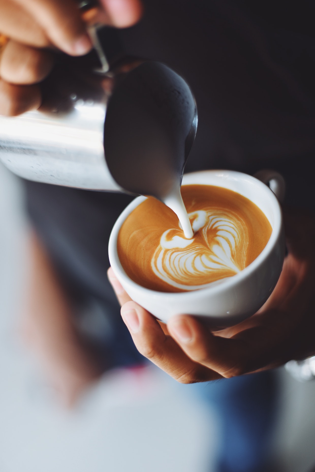 coffee milk pour