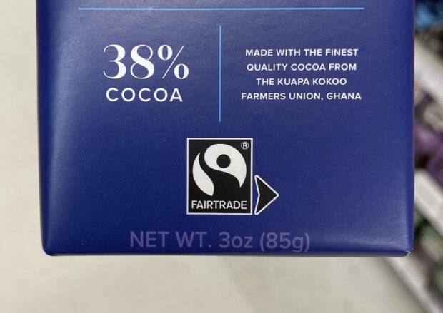 Fairtrade logo Diving Chocolate