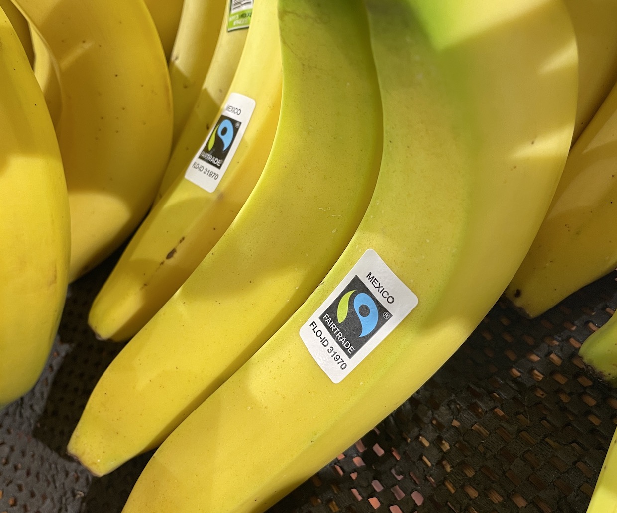 Fairtrade logo bananas