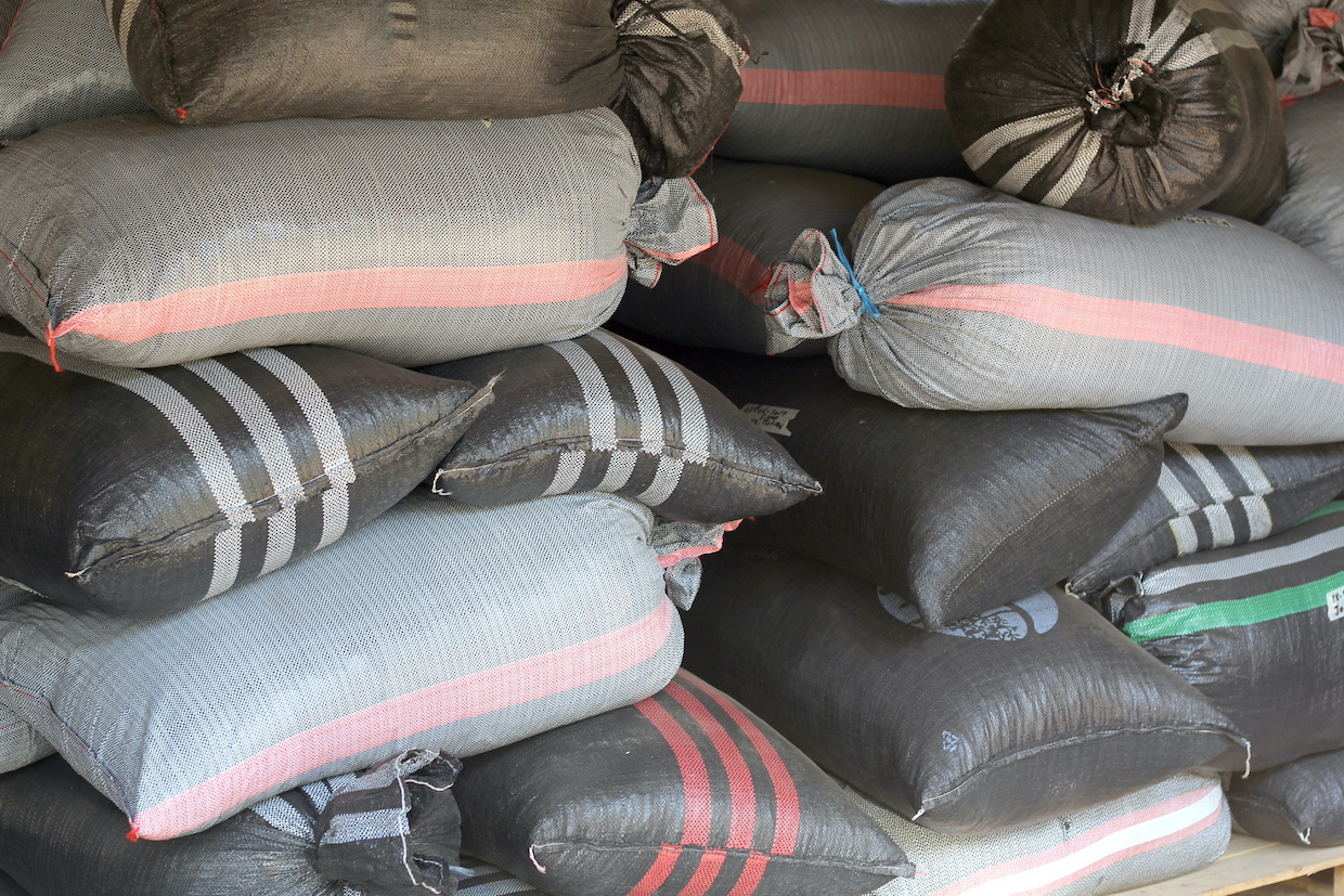 Peru coffee sacks