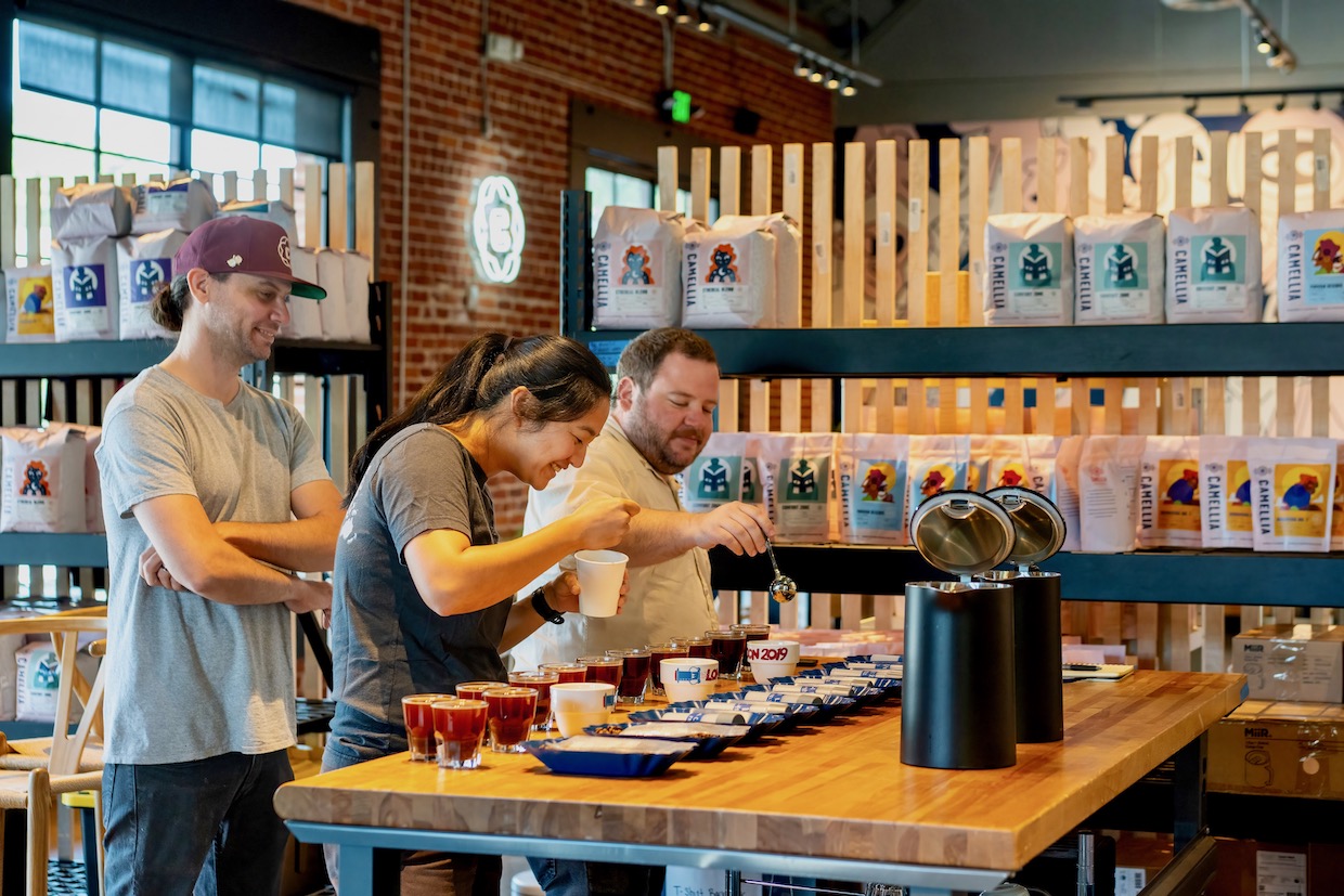 Camellia coffee cupping