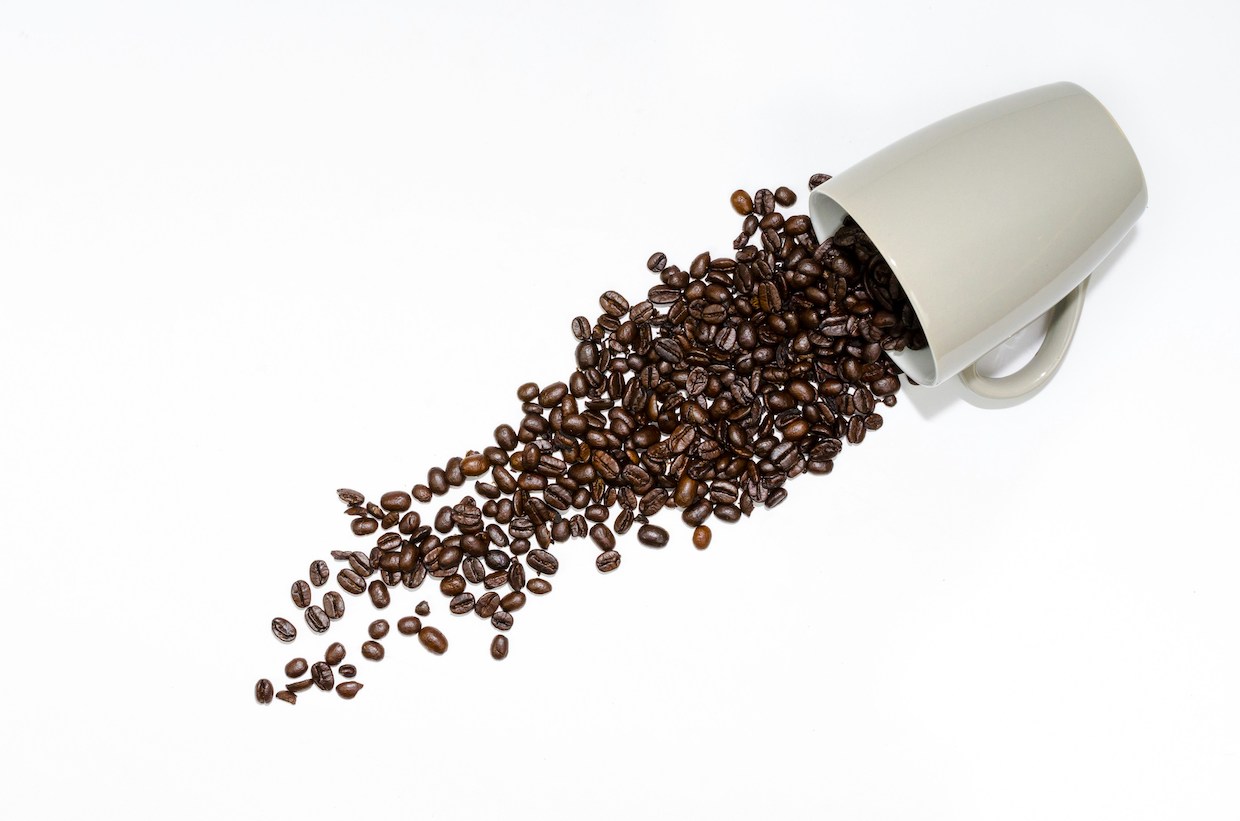 coffee beans cup