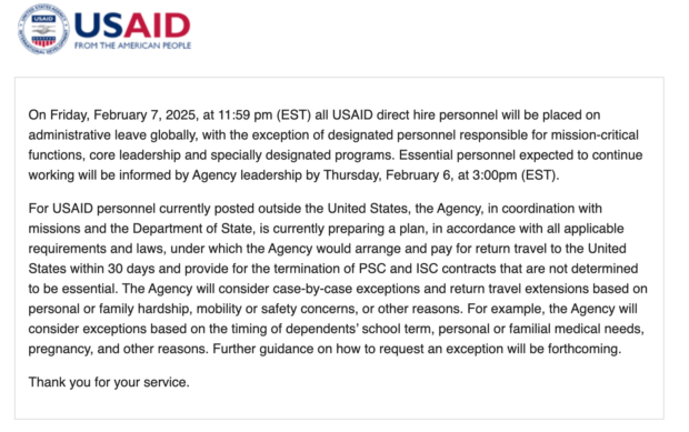 USAID website