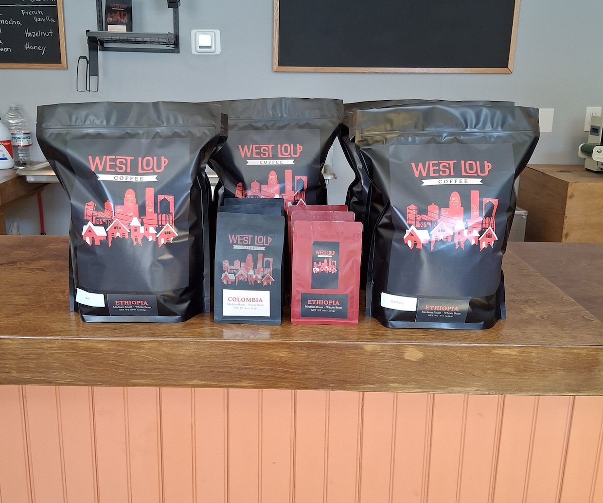 West Lou Coffee bags