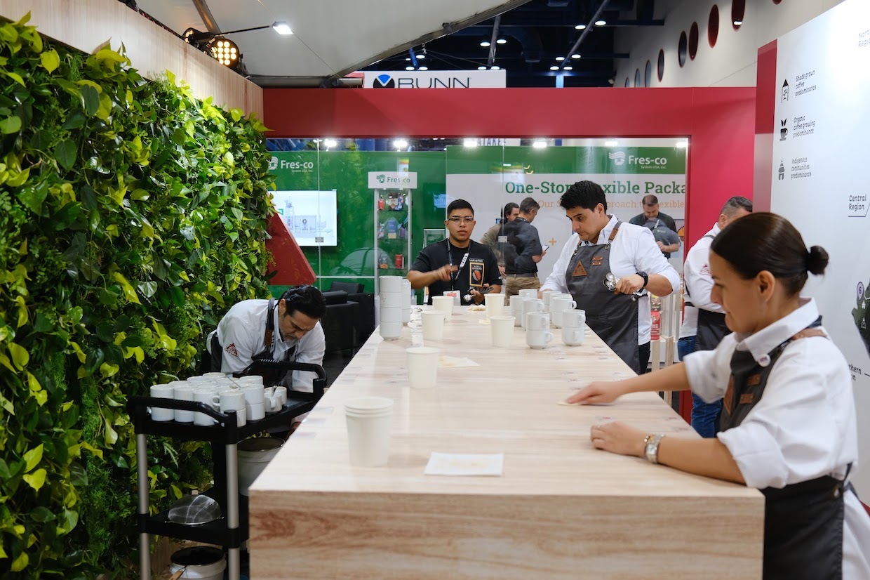 Colombia coffee cupping