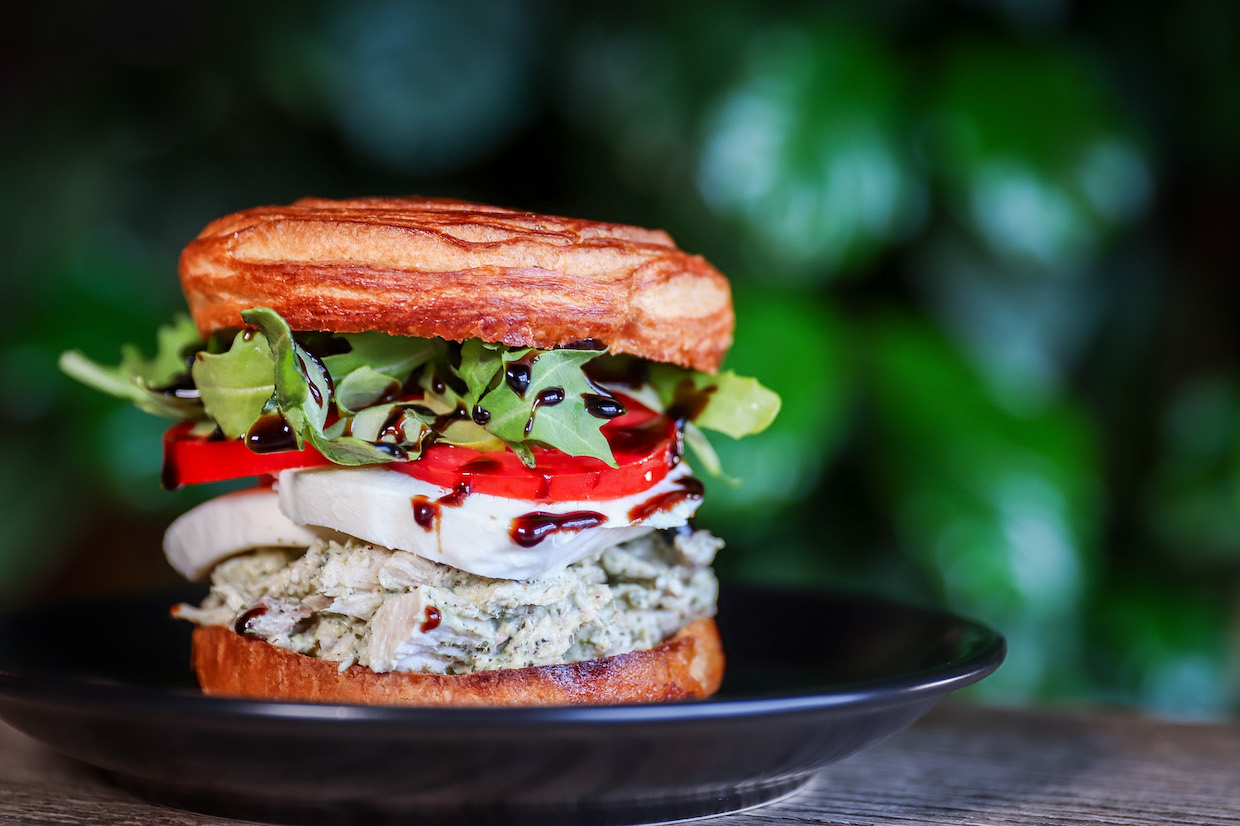 Caprese Chicken Salad Sandwich