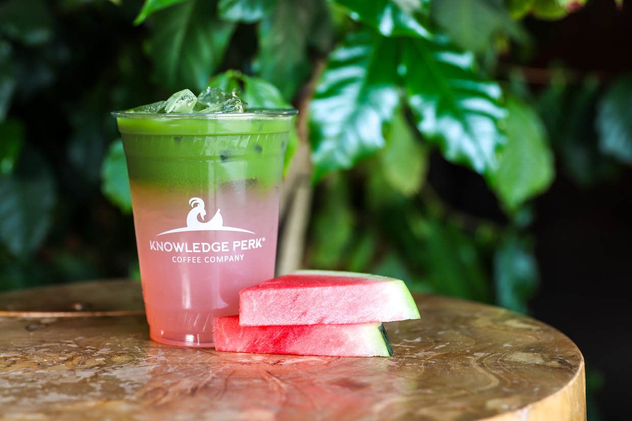 Seasonal Watermelon Matcha Lemonade
