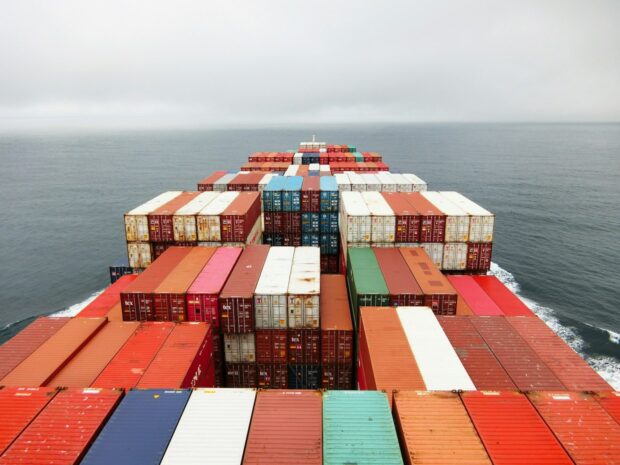 shipping containers boat