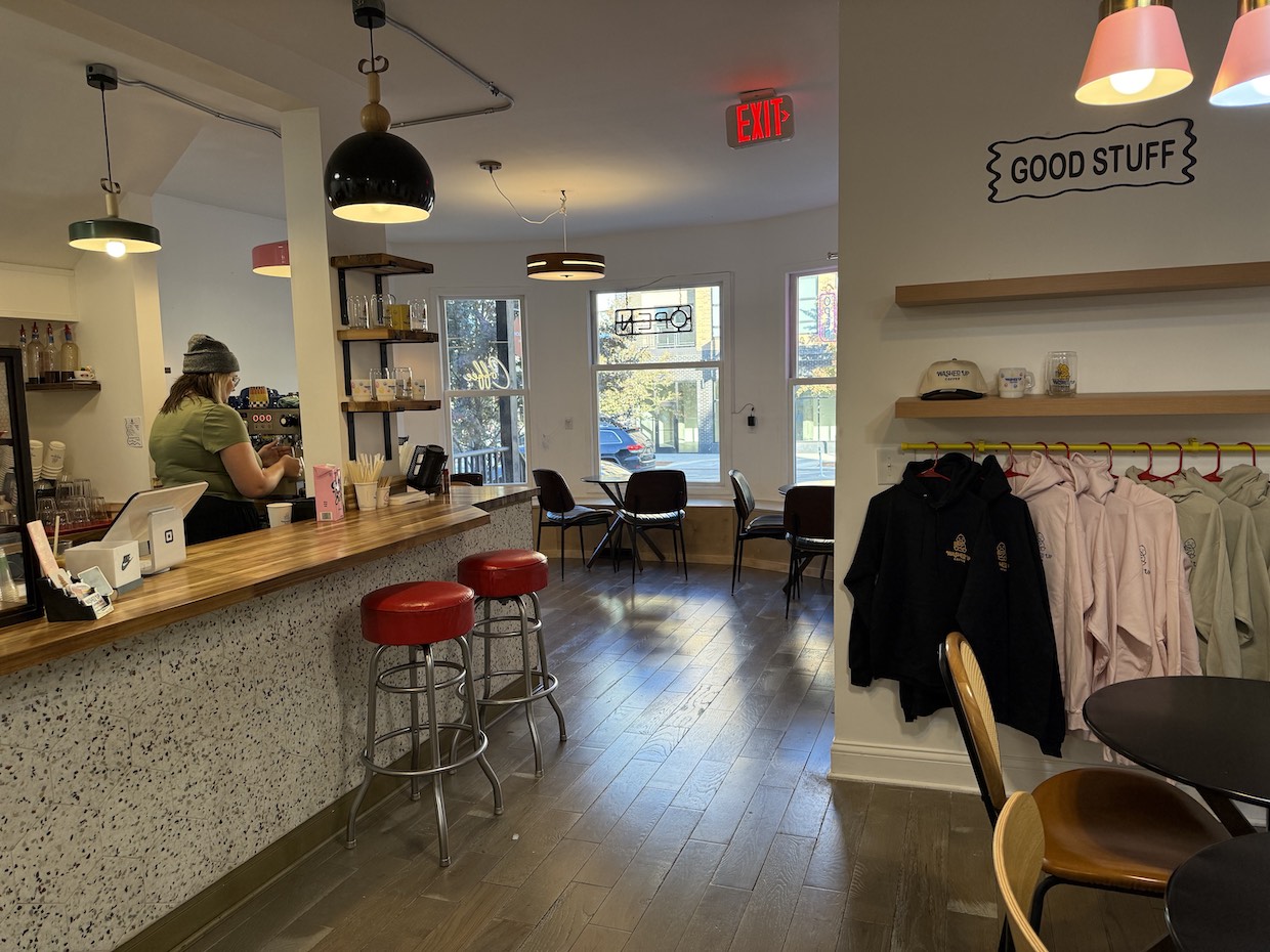 Washed Up Coffee Detroit inside