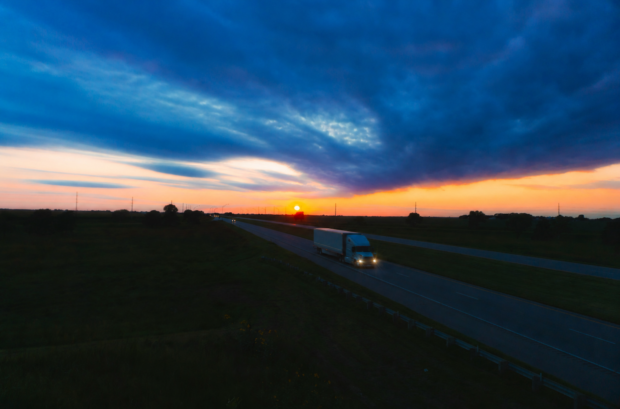 truck at night