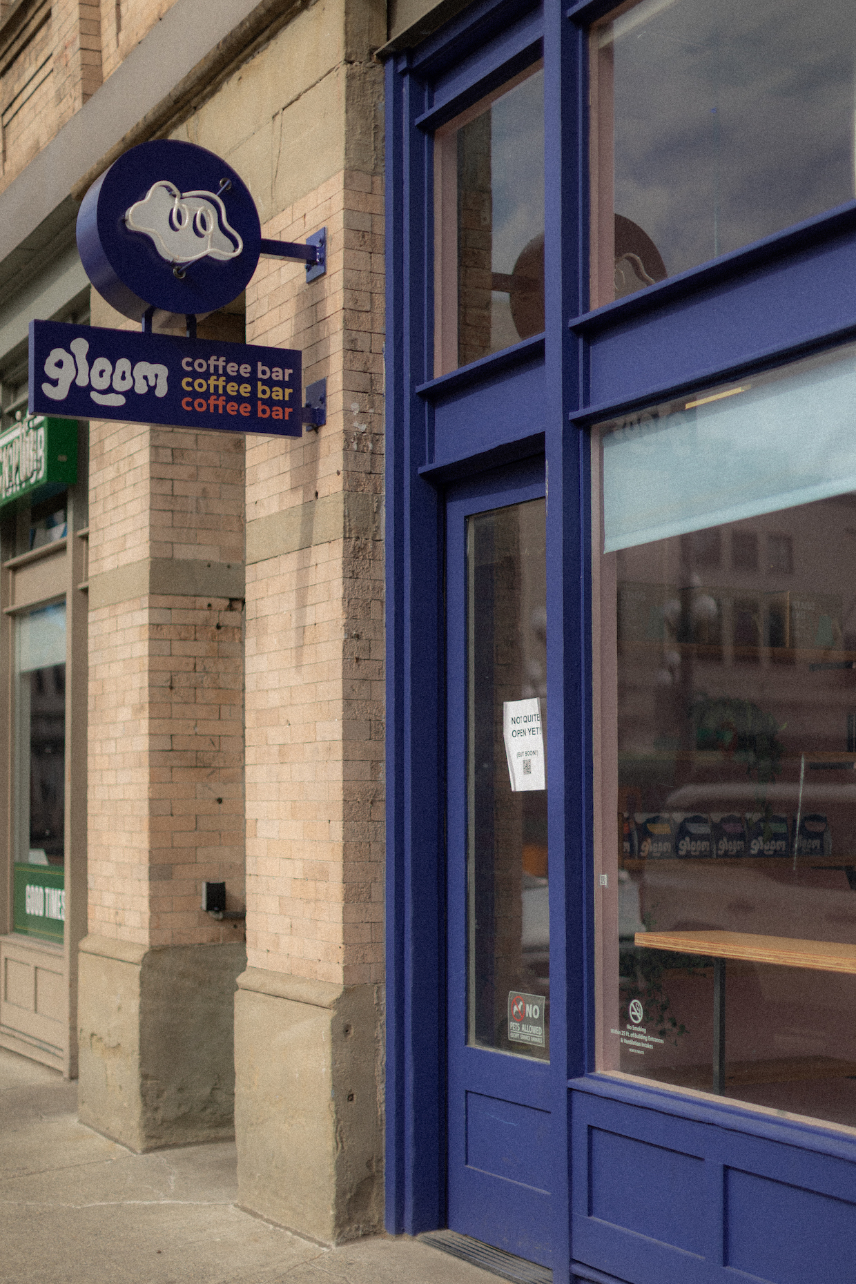 Gloom Coffee Bar Seattle Pioneer Square outside