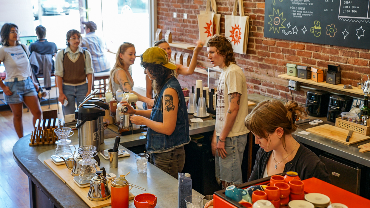 Clarks Coffee Portland Sunnyside bar