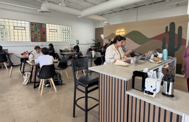 A Bigger Dahlia Coffee Blooms in Cleveland