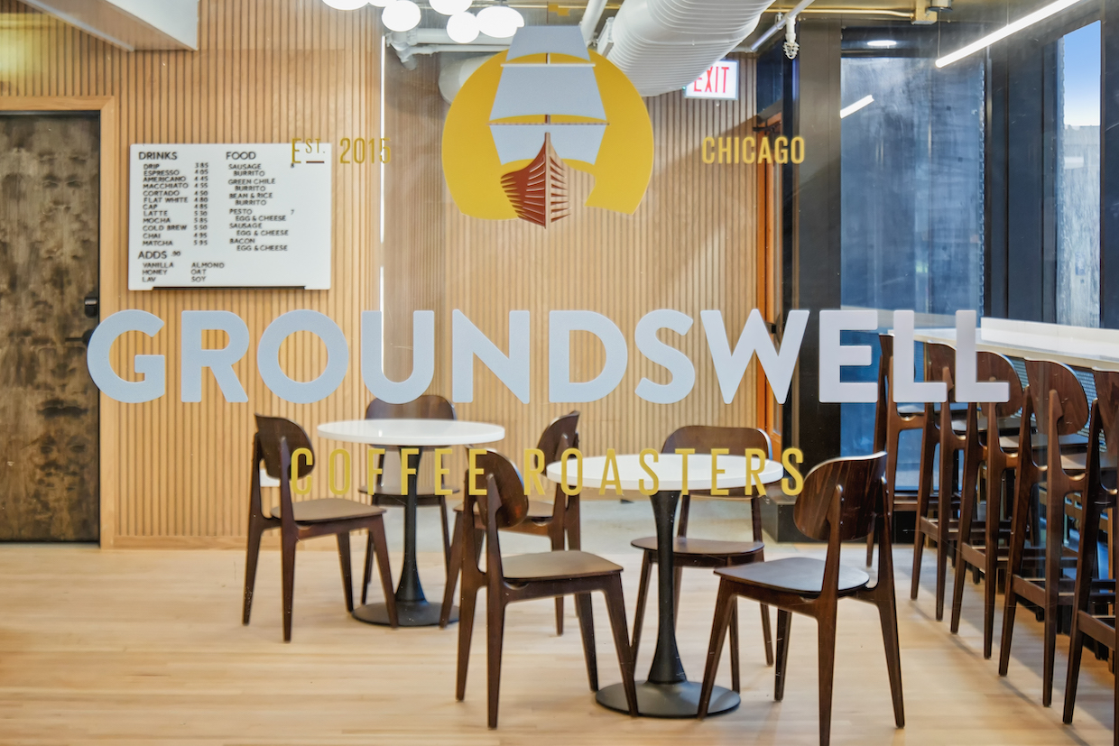 Groundswell Coffee Chicago Fine Arts Building logo