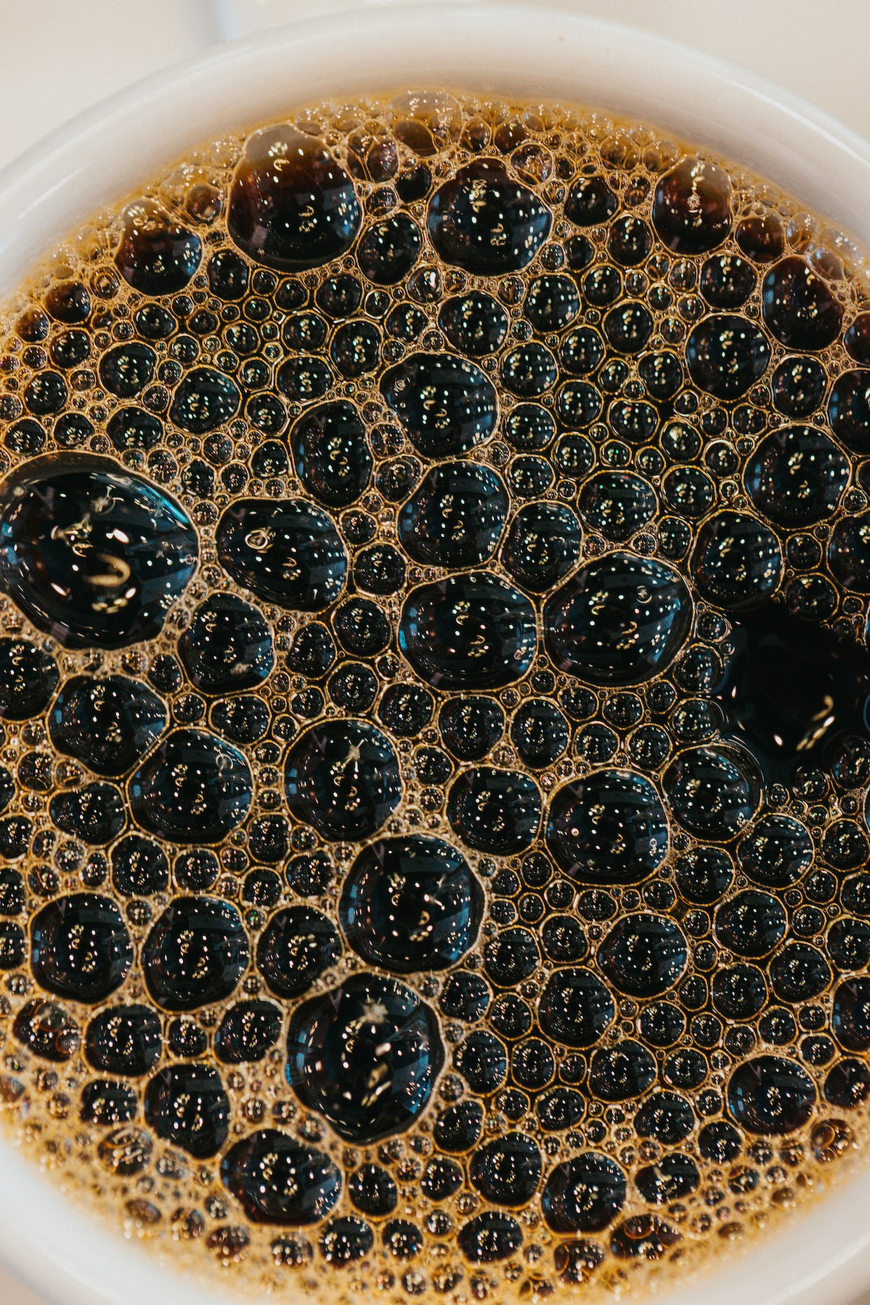 drinking coffee