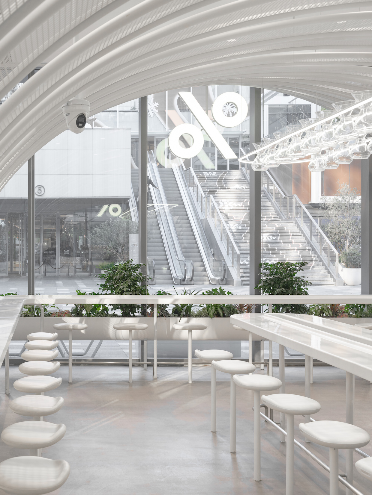 Design Details: The Calming Mesh Tunnel at % Arabica Shanghai