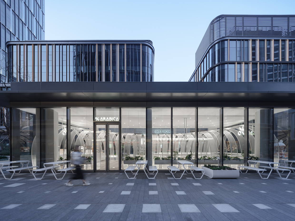 Design Details: The Calming Mesh Tunnel at % Arabica Shanghai
