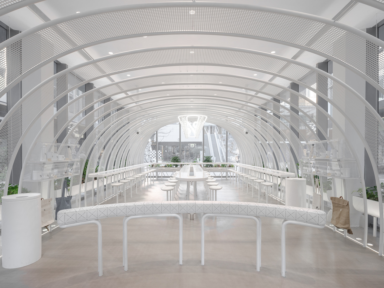 Design Details: The Calming Mesh Tunnel at % Arabica Shanghai