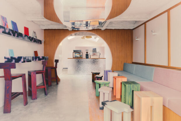 Design Details: A New Dimension at Café Shin Marais in Paris